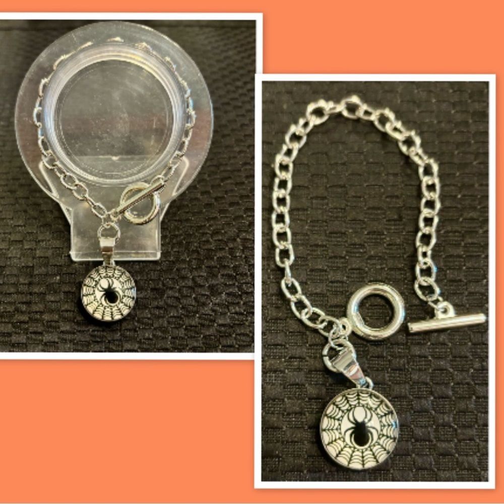 Halloween Snap Button Charm Toggle Clasp Link Cha… - image 1